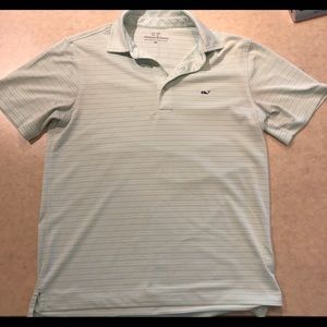 Vineyard Vines Mens XS green/white whale polo